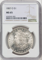 1887-O $1 Morgan Dollar NGC MS65 (765833006)