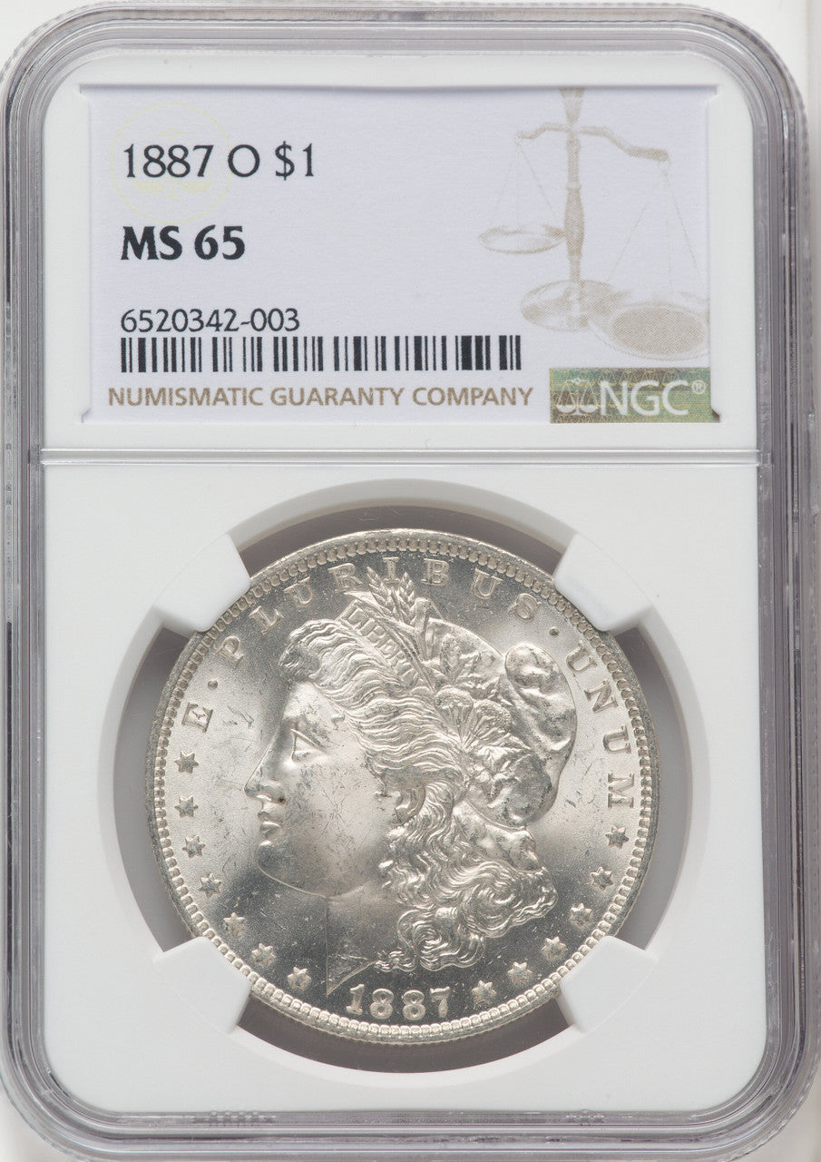 1887-O $1 Morgan Dollar NGC MS65 (765833006)