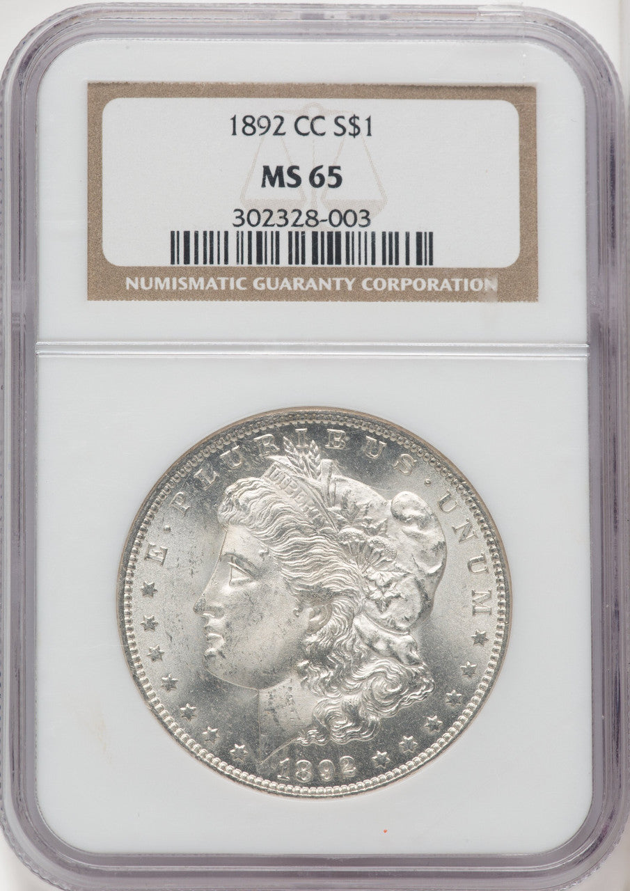 1892-CC $1 Morgan Dollar NGC MS65 (766125012)