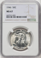 1946 50C Walking Liberty Half Dollar NGC MS67 (765488020)