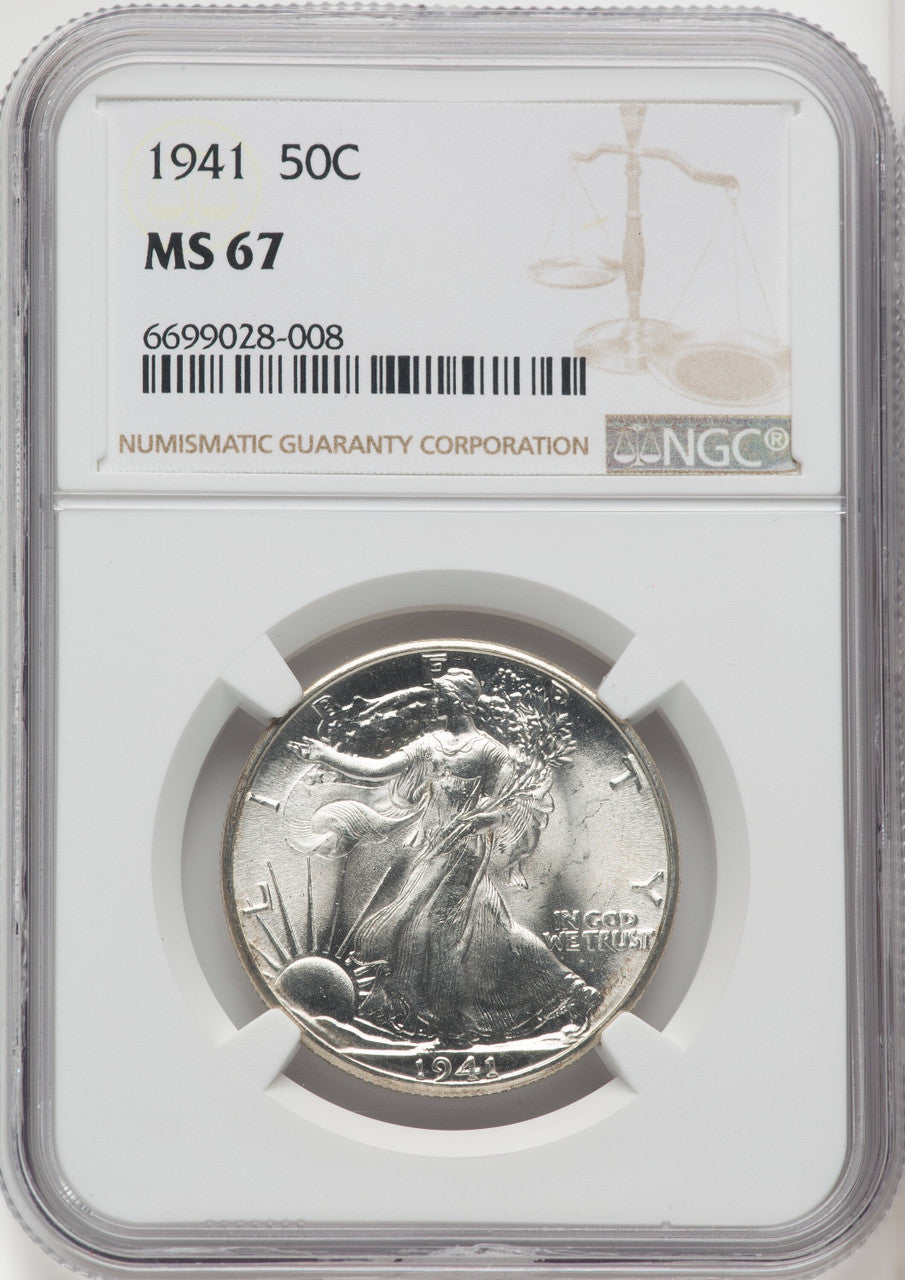 1941 50C Walking Liberty Half Dollar NGC MS67 (765488015)