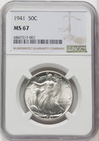 1941 50C Walking Liberty Half Dollar NGC MS67 (765830003)