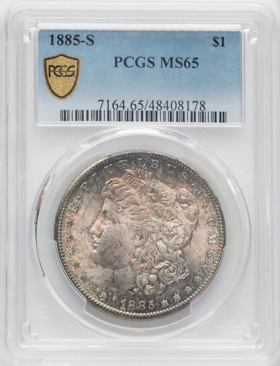 1885-S $1 Morgan Dollar PCGS MS65 (766974010)
