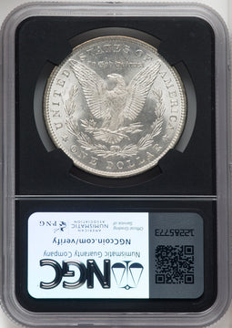 1883 $1 Mike Castle Blk Core Franklin Series Morgan Dollar NGC MS67