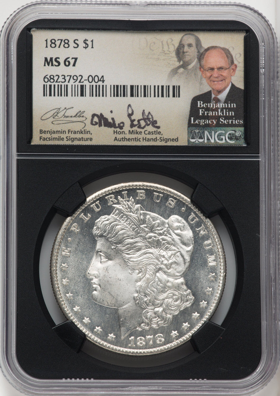 1878-S Morgan Dollar NGC MS67 Mike Castle