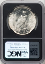 1924 Mike Castle Blk Core Franklin Series Peace Dollar NGC MS67