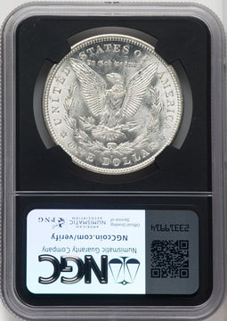 1921-D $1 Mike Castle Blk Core Franklin Series Morgan Dollar NGC MS66