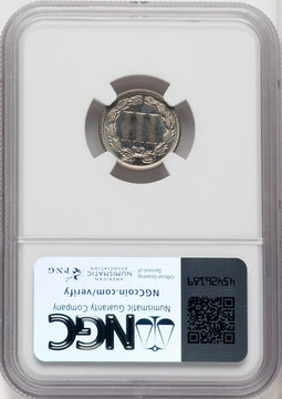 1877 3CN CA Proof Three Cent Nickel NGC PR65