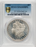 1882 $1 DM Morgan Dollar PCGS MS65