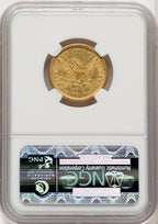 1839-D $5 Liberty Half Eagle NGC AU55+