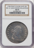 1798 $1 B-9 BB-121 Early Dollar NGC AU55