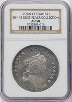 1799/8 $1 B-2 BB-143 Early Dollar NGC AU58