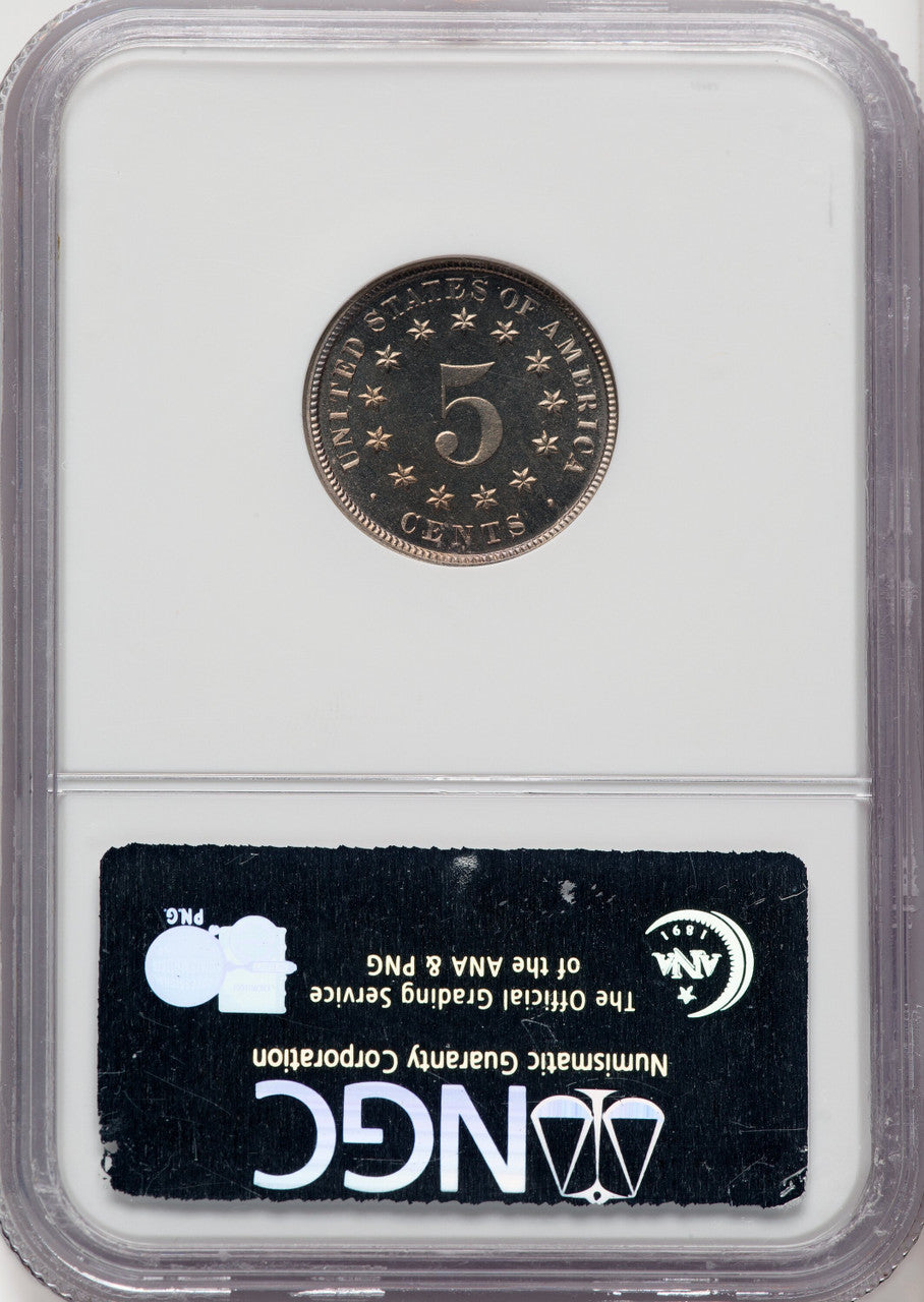 1883 5C SHIELD Proof Shield Nickel NGC PR67