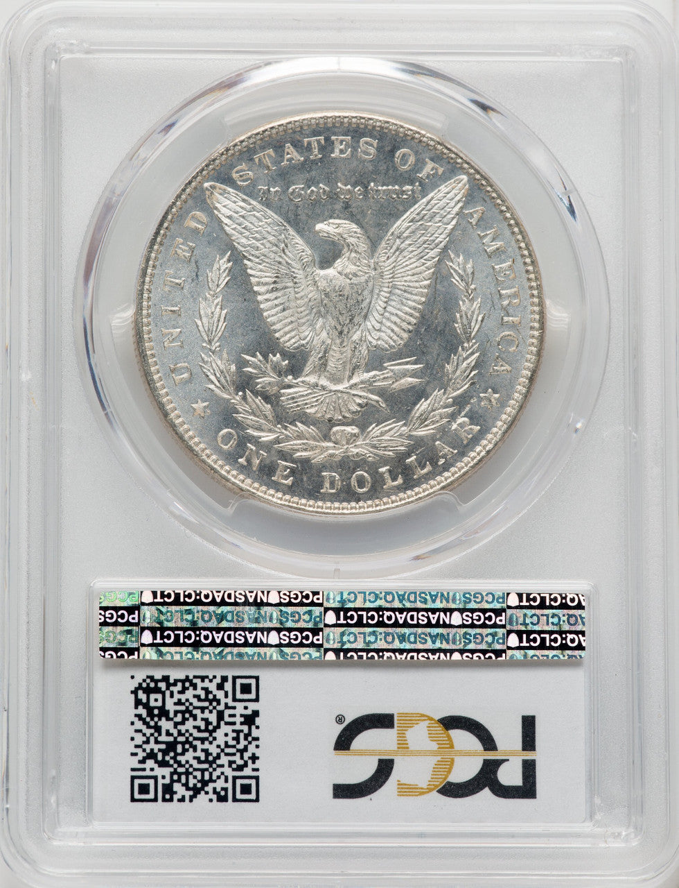 1887/6 $1 PL Morgan Dollar PCGS MS65