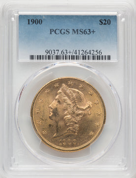 1900 $20 Liberty Double Eagle PCGS MS63+ (767402036)