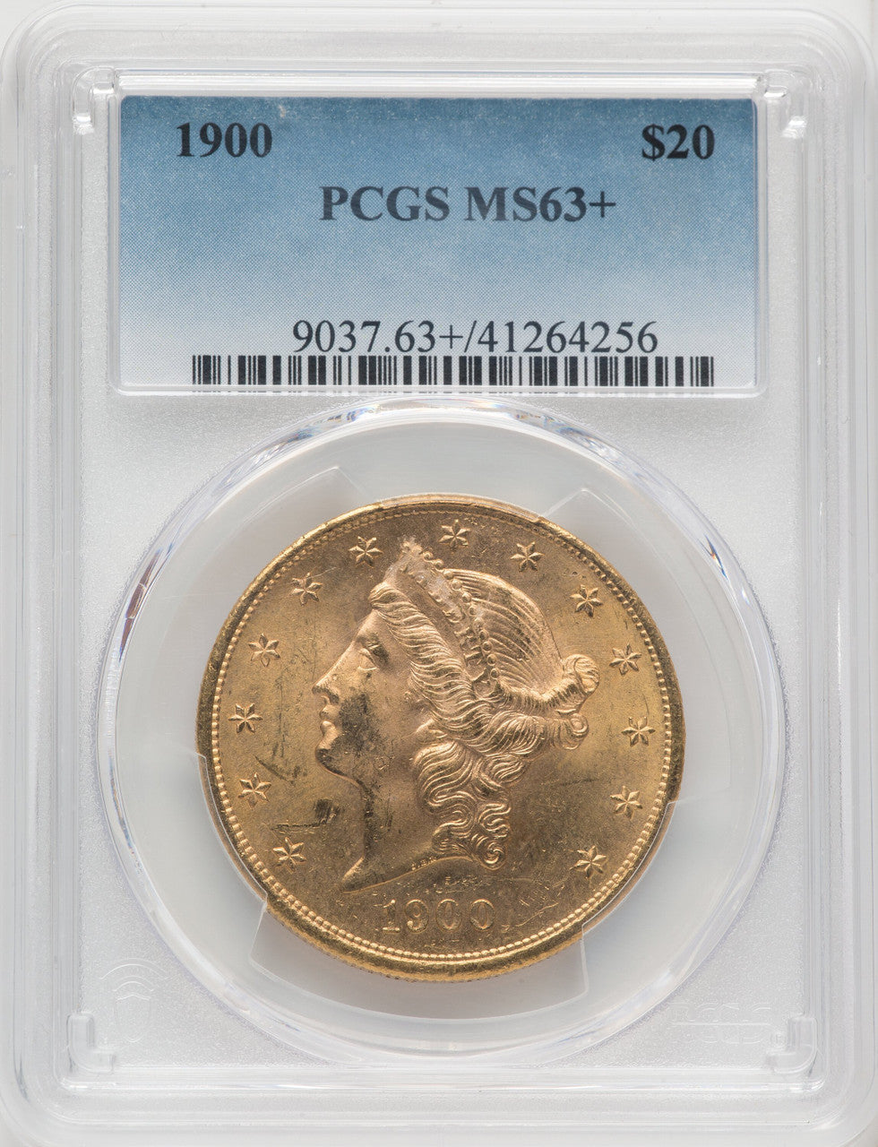 1900 $20 Liberty Double Eagle PCGS MS63+ (767402036)