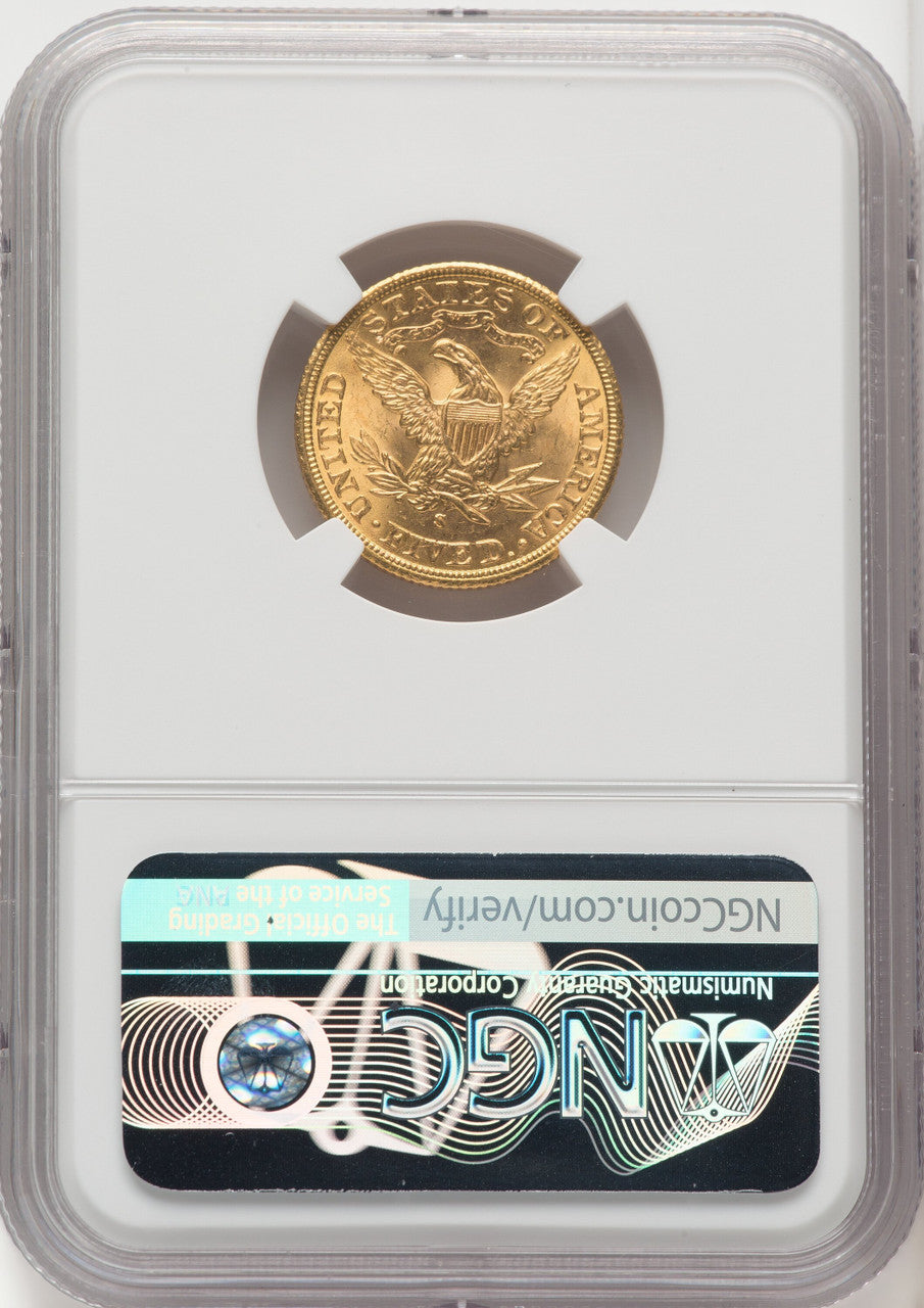 1901-S $5 Liberty Half Eagle NGC MS65 (766853012)