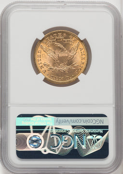 1901 $10 Brown Label Liberty Eagle NGC MS65