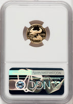 1991-P $5 Tenth-Ounce Gold Eagle Brown Label NGC PF70