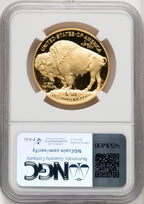 2022-W G$50 Gold Buffalo DCAM Bison Label NGC PF70