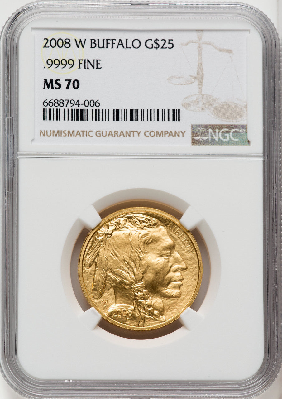 2008-W Half-Ounce Gold Buffalo NGC MS70