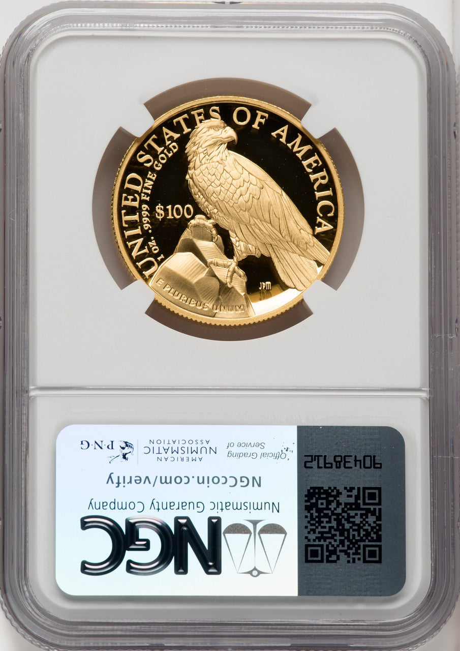 2023-W G$100 American Liberty High Relief ER Mike Castle NGC PF70