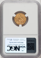 1910 $2.50 Indian Quarter Eagle NGC MS62 (766878055)