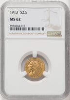 1913 $2.50 Indian Quarter Eagle NGC MS62 (767015008)