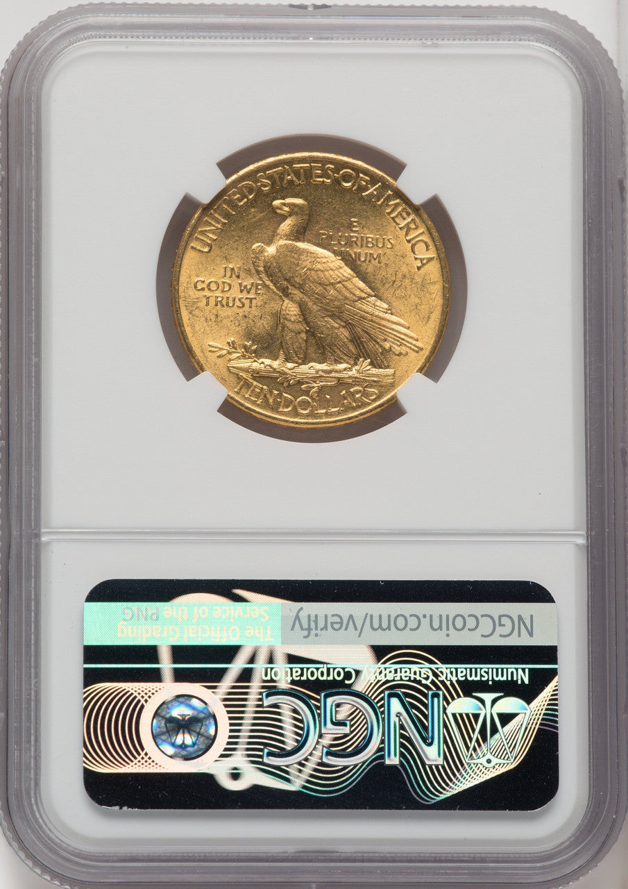 1908 $10 MOTTO Indian Eagle NGC MS61