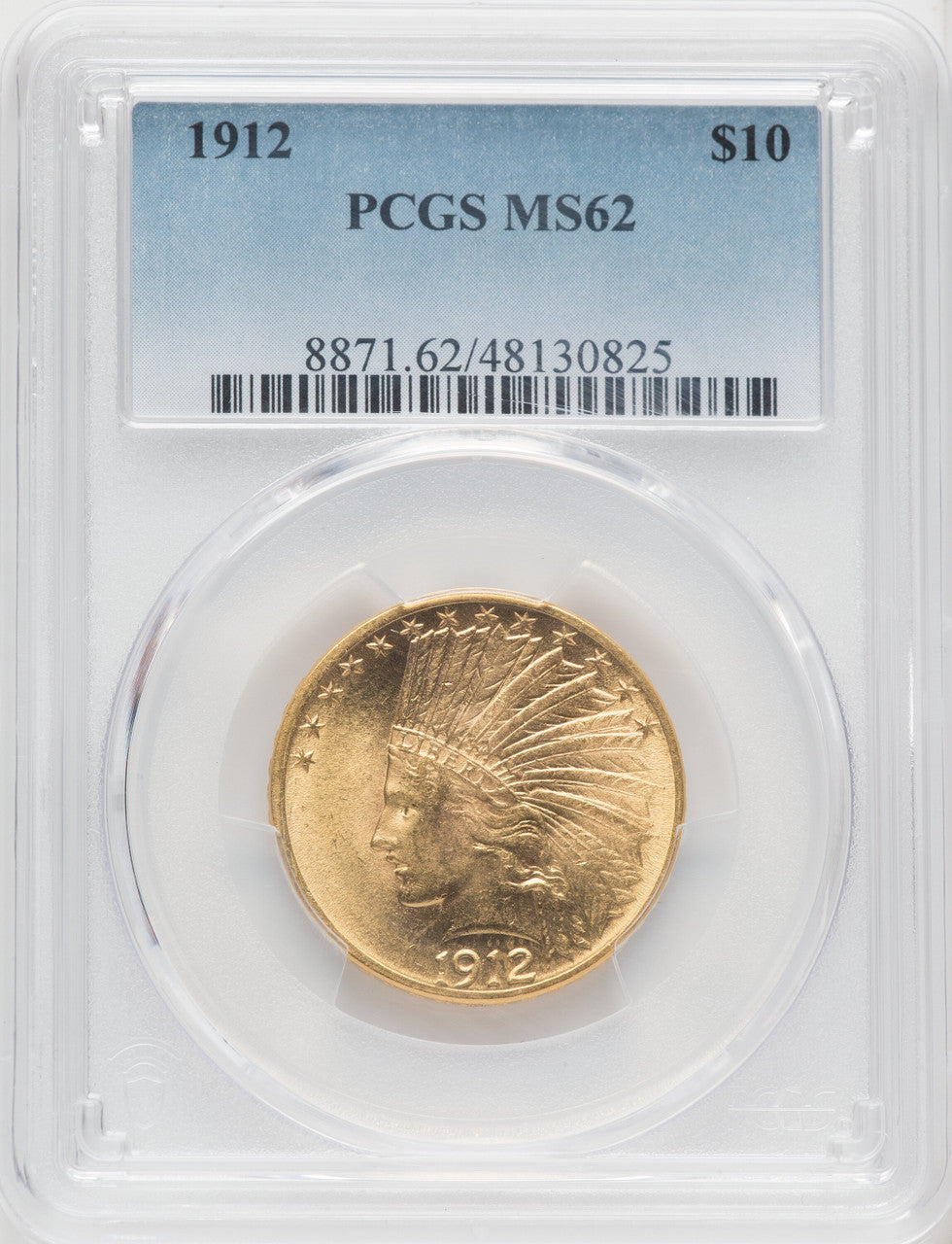 1912 $10 Indian Eagle PCGS MS62