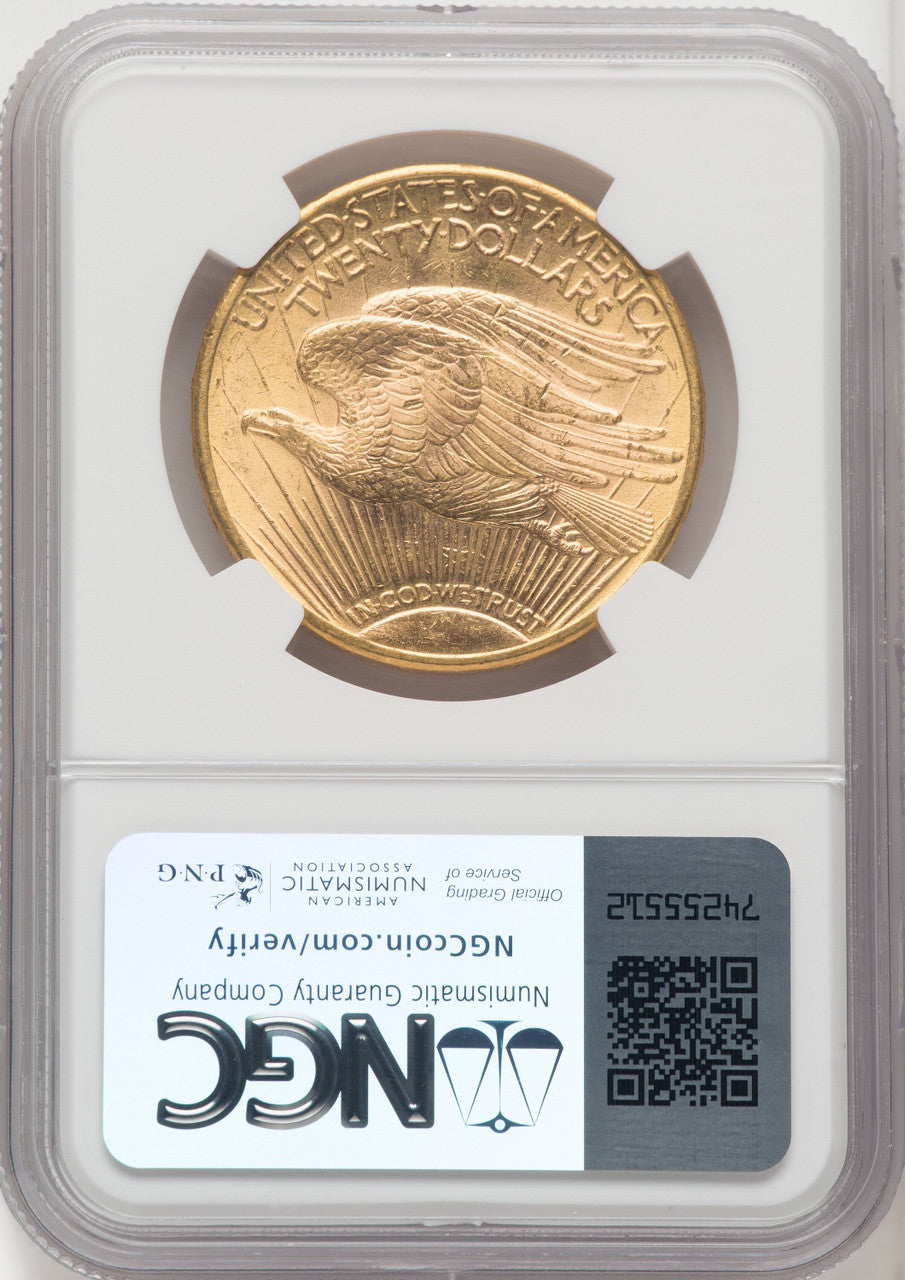 1914-D $20 Saint-Gaudens Double Eagle NGC MS62 (766627003)