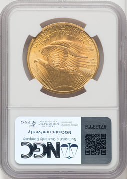 1907 $20 Saint Saint-Gaudens Double Eagle NGC MS65 (760271029)