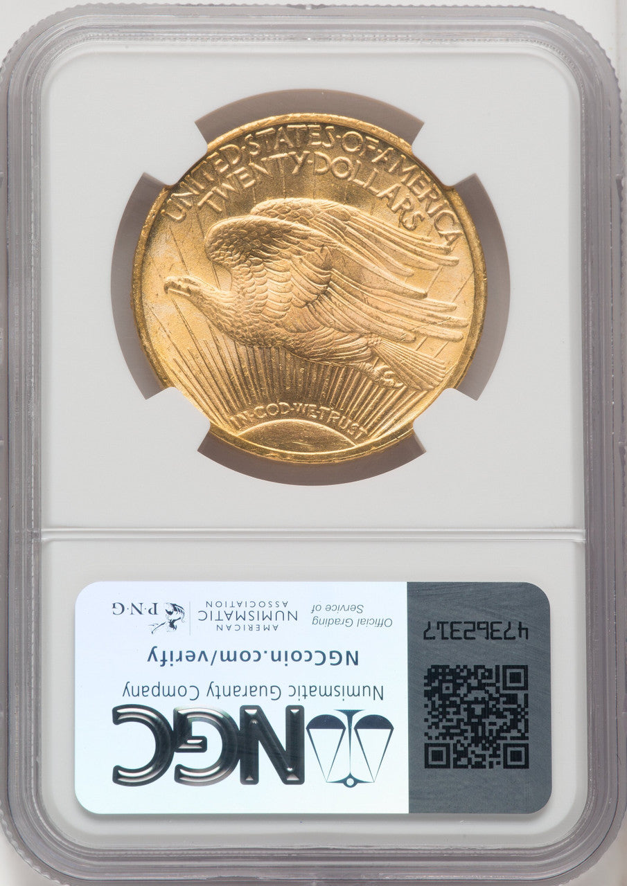 1910 $20 Saint-Gaudens Double Eagle NGC MS65