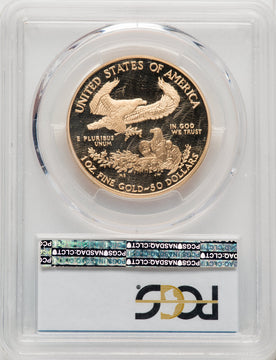 2007-W $50 One-Ounce Gold Eagle Blue Gradient PCGS PR70
