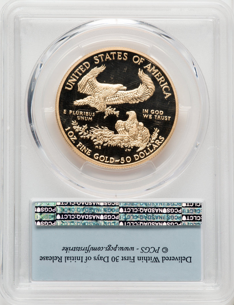 2017-W $50 One-Ounce Gold Eagle First Strike PCGS PR70 (764307007)