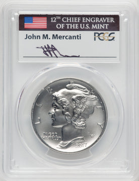 2017 $25 Palladium First Strike Mercanti PCGS MS70