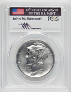 2017 $25 Palladium First Strike Mercanti PCGS MS70
