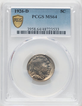 1926-D 5C Buffalo Nickel PCGS MS64