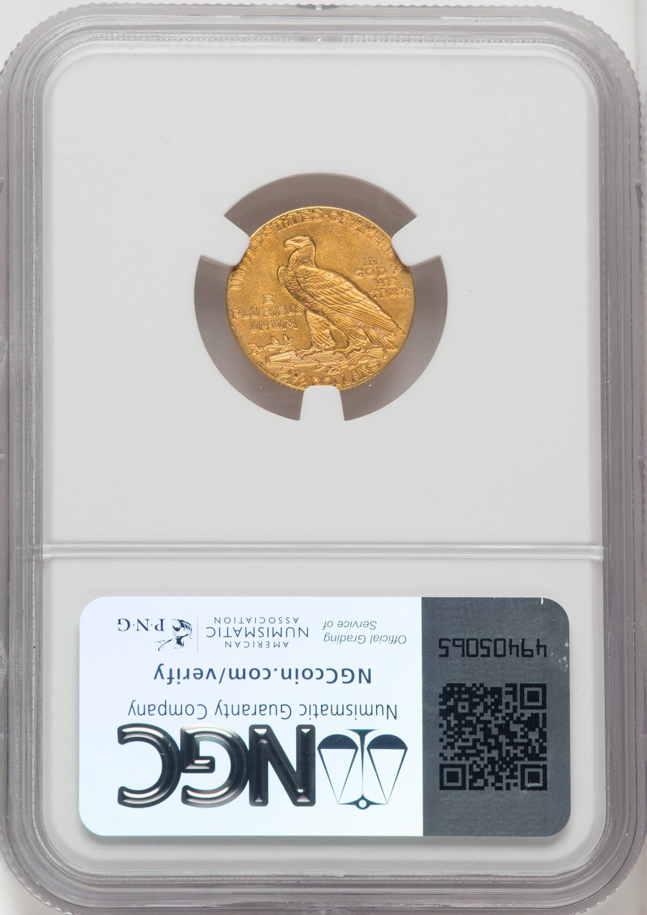 1911-D $2.50 Indian Quarter Eagle NGC MS62 (765810027)