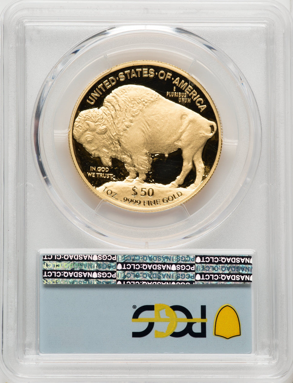 2020-W G$50 Gold Buffalo First Day of Issue DCAM FDI Flag PCGS PR70