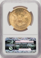 1857-S $20 Liberty Double Eagle NGC MS65