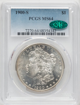 1900-S $1 CAC Morgan Dollar PCGS MS64