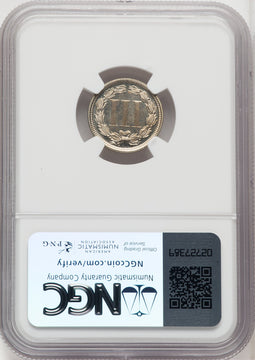1876 3CN CA Proof Three Cent Nickel NGC PR66