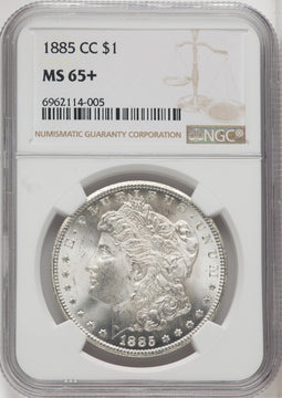 1885-CC $1 Morgan Dollar NGC MS65+