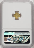 1868 Liberty Round 50 Cents BG-1019 R.5 California Fractional Gold NGC MS64