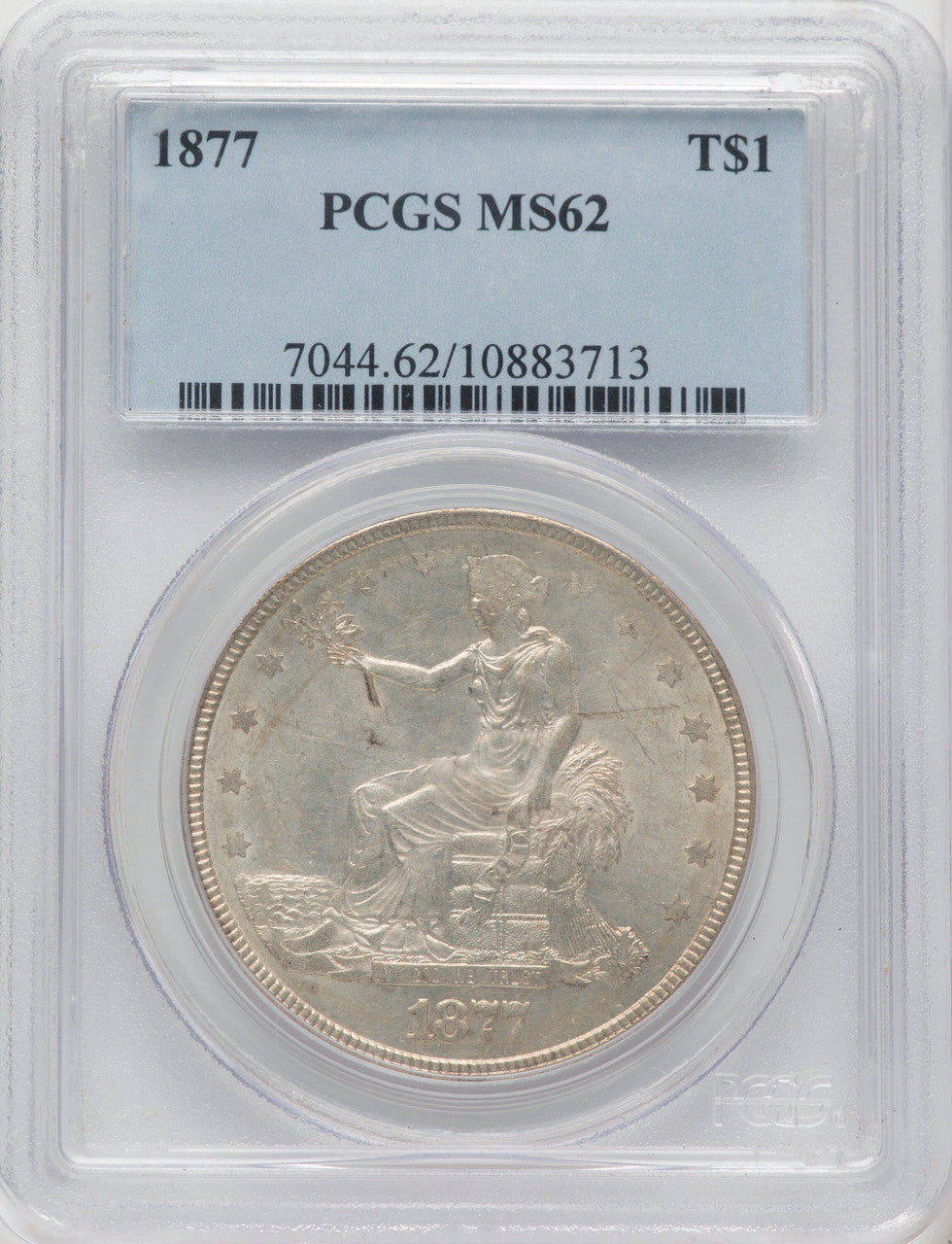 1877 T$1 Trade Dollar PCGS MS62