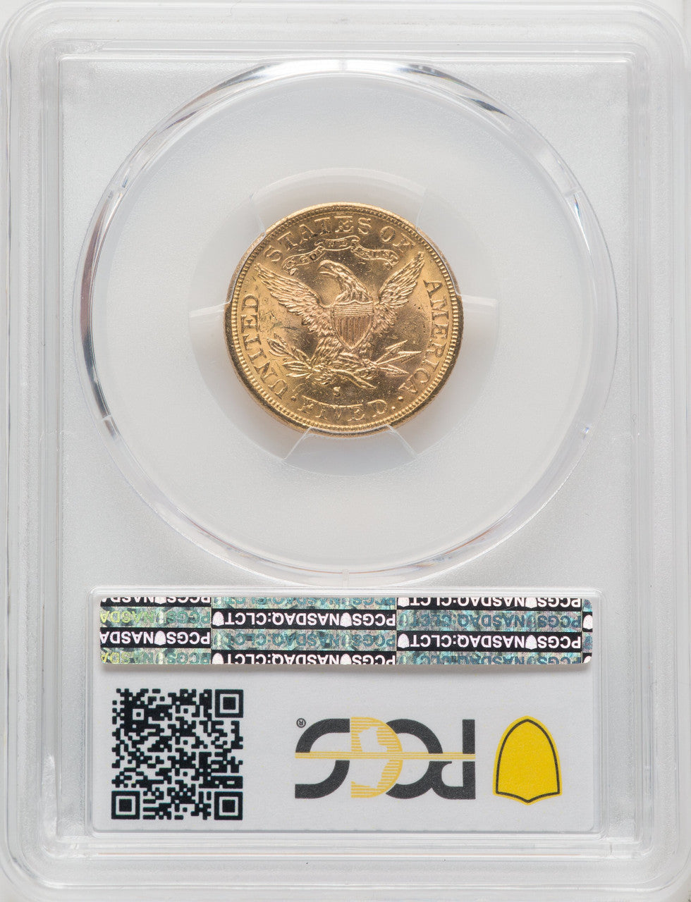 1882-S $5 Liberty Half Eagle PCGS MS64