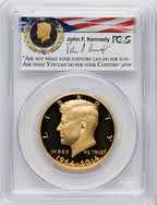 2014-W 50C Kennedy Gold 50th Anniversary First Day of Issue - Washington Proof Kennedy Half Dollar PCGS PR70