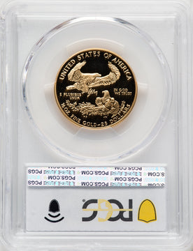 1993-P $25 Half-Ounce Gold Eagle Blue Gradient PCGS PR70