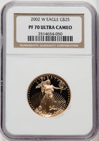 2002-W $25 Half-Ounce Gold Eagle NGC PF70 (767742001)